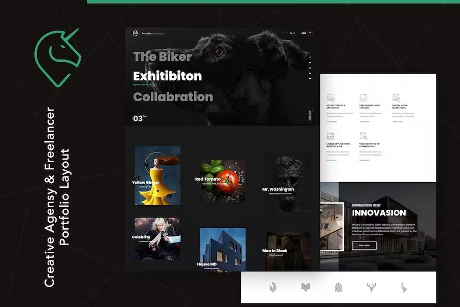 UNICORD – CREATIVE PORTFOLIO FOR FREELANCERS & AGENCIES THEME
